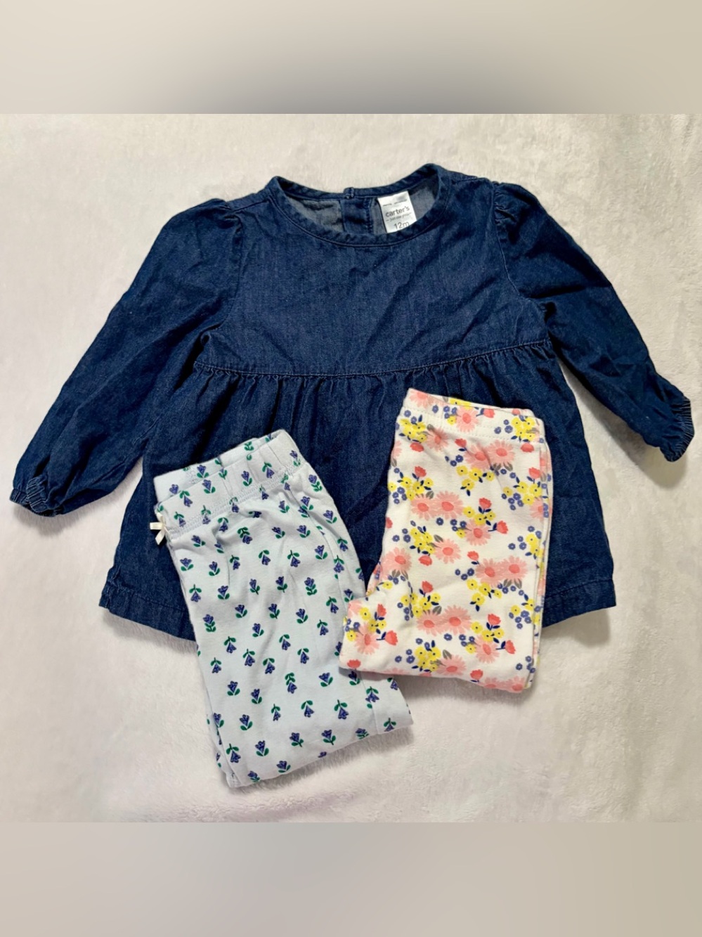 Carter's Dark Indigo Girls too and two pairs of leggings 🎀